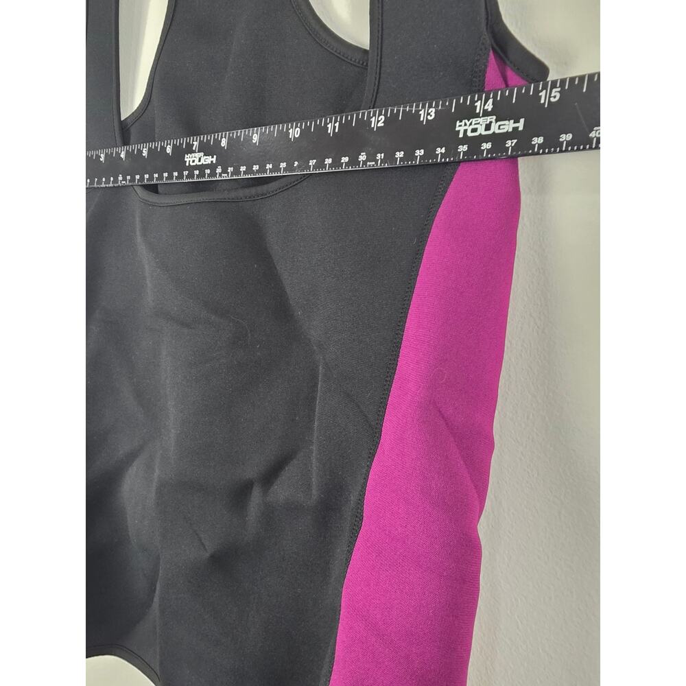 Slim‎ & Trim Hourglass Slimming Tank L Womens Black Purple Neoprene Workout - Picture 7 of 8
